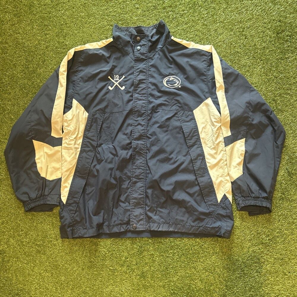 VTG Penn State Nittany Lions NCAA Colosseum Barrier Wind Navy Zip Jacket Large